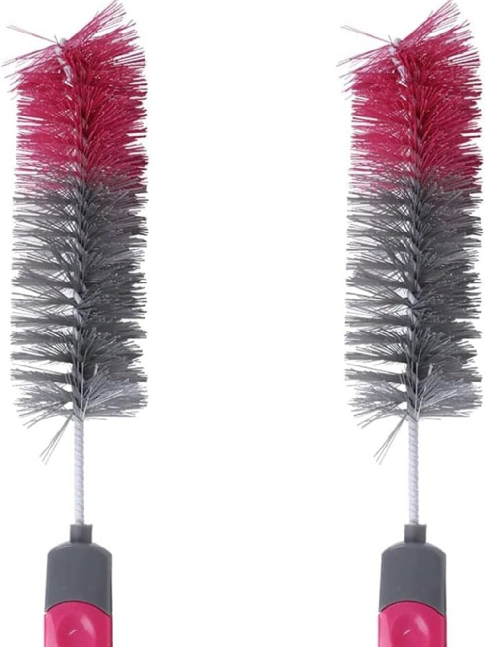 Brand New 2-Pack Long Bottle Cleaning Brushes 18.5" Pink